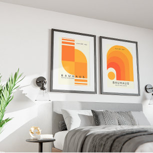 Vintage geometrische kunstposter   Mid-Century Mod Poster