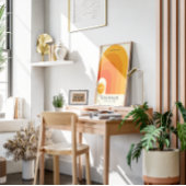 Vintage geometrische kunstposter | Mid-Century Mod Poster