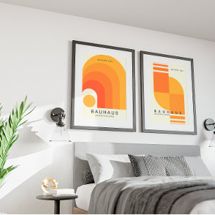 Vintage geometrische kunstposter   Mid-Century Mod Poster