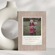 Vintage geometrische lijnen 2 foto Kerst verticaal