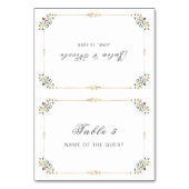 Vintage Geometry Classic Motif Wedding Place Card Kaart (Voorkant)