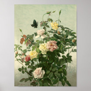 Vintage George Lambdin June Morning Poster