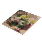 Vintage Georges Jeannin Rozen Tegeltje (Zijkant)