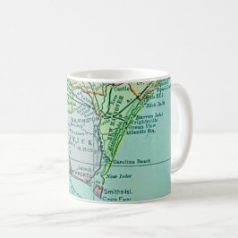 Vintage Georgia Coast Map Postcard Mug Koffiemok