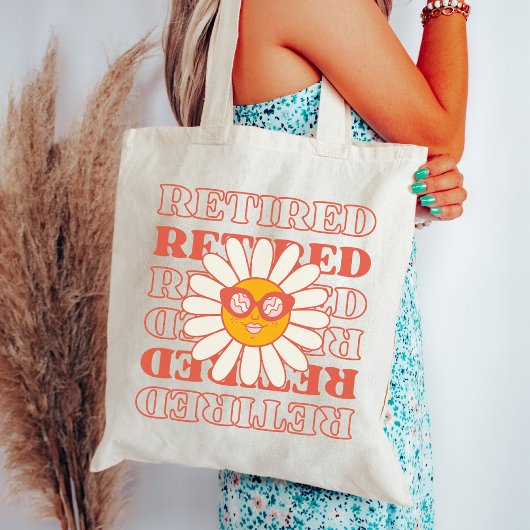 Vintage Gepensioneerd, Retro Pensioenpartij Vrouwe Tote Bag