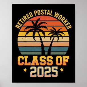 Vintage Gepensioneerde Postbode Kl Van 2025 Grappi Poster