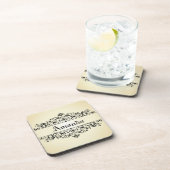 Vintage Gepersonaliseerd Bloemen Drankjes Onderzetter (Rechterzijde)