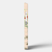 'Vintage Geperste Wilde Bloem Boho' iPhone 13 Hoes (Achterkant / Links)
