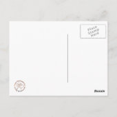 Vintage Gerber Daisy Briefkaart (Achterkant)