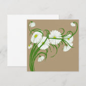 Vintage Gerber Daisy Flowers Spring Uitnodiging (Voorkant / Achterkant)