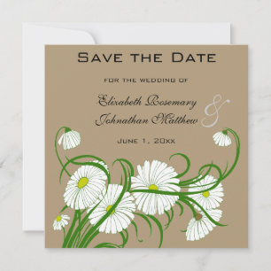 Vintage Gerber Madeliefjes Bloemen Trouw Huwelijks Save The Date