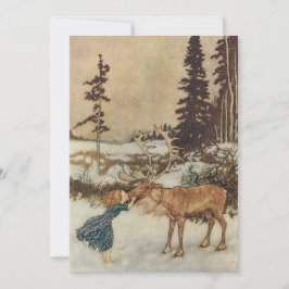 Vintage Gerda en rendiervis van Edmund Dulac