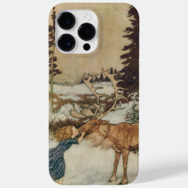 Vintage Gerda en rendiervis van Edmund Dulac Case-Mate iPhone 14 Pro Max Hoesje