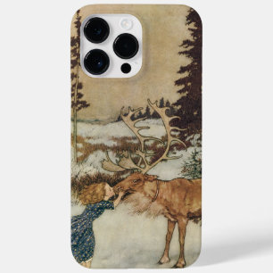 Vintage Gerda en rendiervis van Edmund Dulac Case-Mate iPhone 14 Pro Max Hoesje