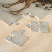 Vintage Gerda en rendiervis van Edmund Dulac Legpuzzel (Zijkant)