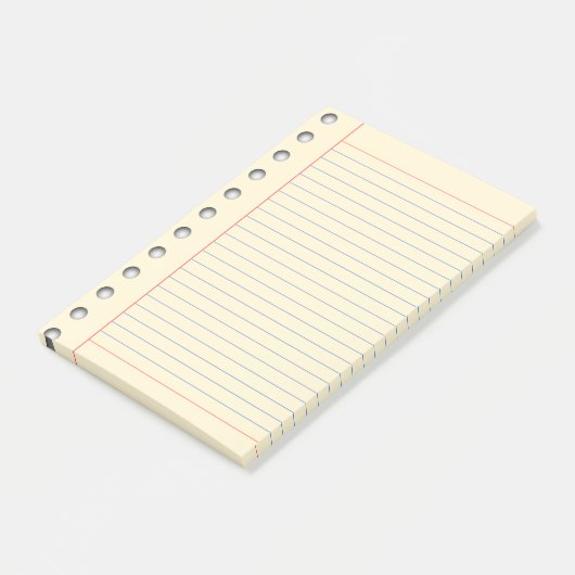 Vintage gereguleerd papier post-it® notes (Schuin)