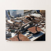 Vintage Gerei Display | Noto Markt Scene Legpuzzel (Horizontaal)