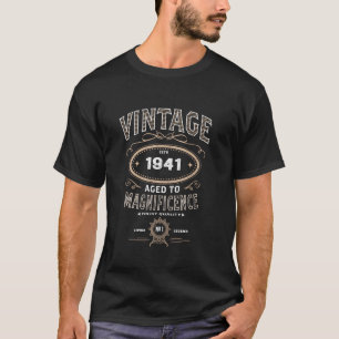Vintage gerijpt tot pracht 1941 77th t-shirt