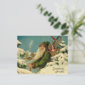 Vintage German Santa Postcard Feestdagenkaart (Staand voorkant)