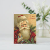 Vintage German Santa Postcard Feestdagenkaart (Staand voorkant)