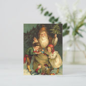 Vintage German Santa Postcard Feestdagenkaart (Staand voorkant)