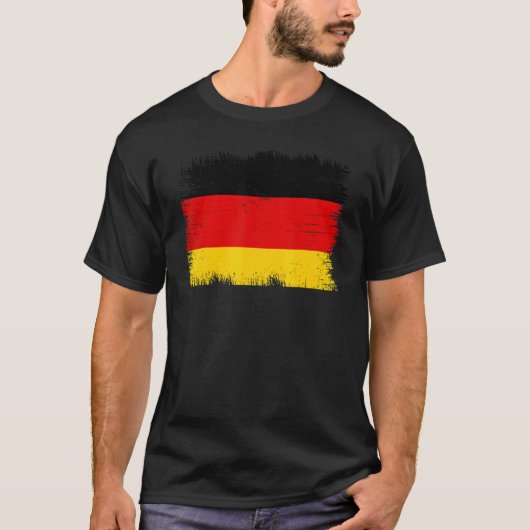 Vintage Germany Flag German Independence Day T-shirt (Voorkant)