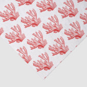 Vintage gestileerd rood zee koraal #1 tissuepapier (Detail)