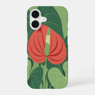 Vintage gestileerde Anthurium iPhone 16 Hoesje