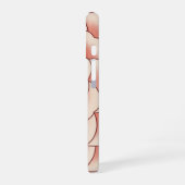 Vintage gestileerde camellia iPhone 16 hoesje (Linkerkant)