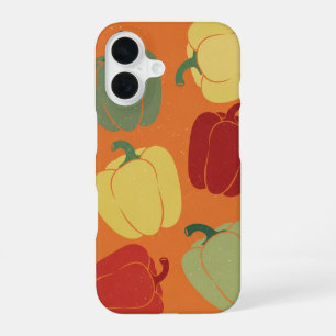 Vintage gestileerde paprikamotief iPhone 16 hoesje