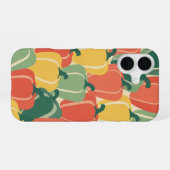 Vintage gestileerde paprika's iPhone 16 hoesje (Achterkant horizontaal)