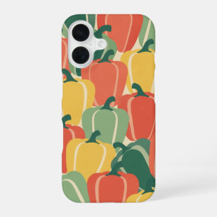 Vintage gestileerde paprika's iPhone 16 hoesje