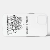 Vintage gestileerde polowedstrijd tekening #1 Zwar Case-Mate iPhone Case (Achterkant (horizontaal))