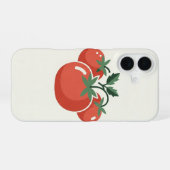 Vintage gestileerde tomaten iPhone 16 hoesje (Achterkant horizontaal)