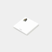 Vintage gestileerde valken op tak post-it® notes (Schuin)