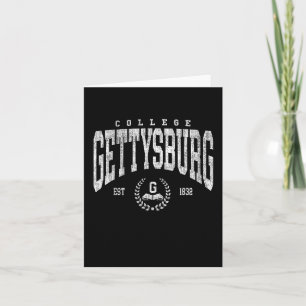 Vintage Gettysburg Atletiek Boog Ontwerp Mannen Vr Kaart