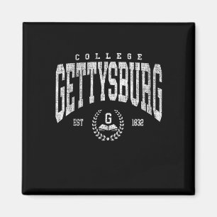 Vintage Gettysburg Atletiek Boog Ontwerp Mannen Vr Magneet