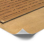 Vintage Gettysburg-slagveldkaart (1898) Poster (Hoek)