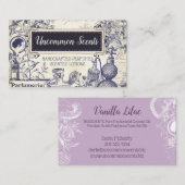 Vintage geurscenten visitekaartje (Voorkant / Achterkant)