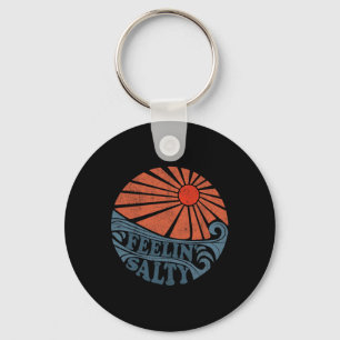 Vintage Gevoel Zout Retro 70's Strandvakantie Knip Sleutelhanger