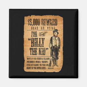 Vintage Gezocht/Belont Poster voor Billy het Kind Magneet