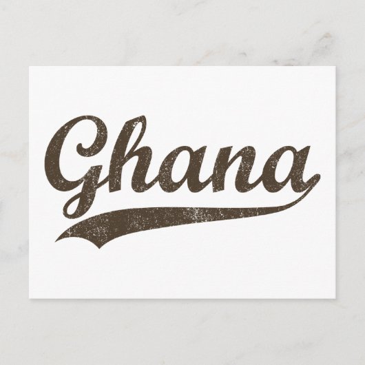 Vintage Ghana Briefkaart (Voorkant)