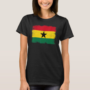 Vintage Ghanese vlag Ghanese Onafhankelijkheidsdag T-shirt