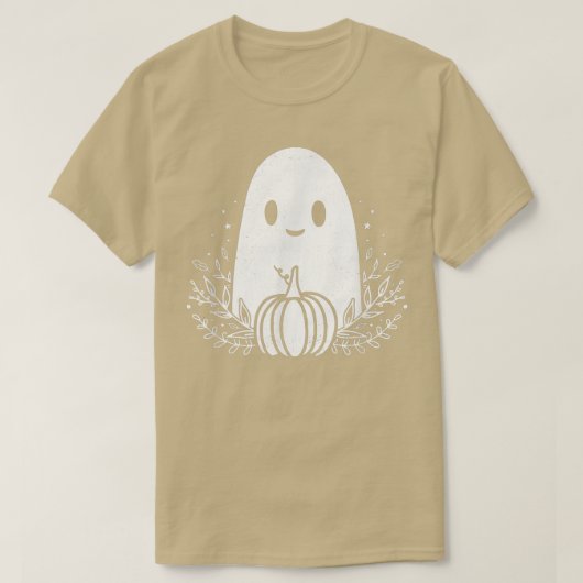 Vintage Ghost Autumn Herfst Halloween T-shirt (Design voorkant)