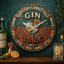 Vintage Gin & Tonic Cocktail Grote Klok