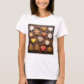 Vintage Gingerbread Cookie Collection  T-shirt (Voorkant)