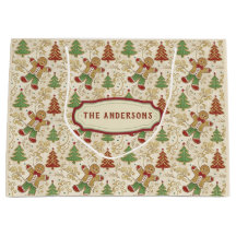 Vintage Gingerbread Man & Christmas Trees Custom