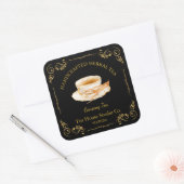 Vintage Ginseng Thee Vierkante Label (Envelop)