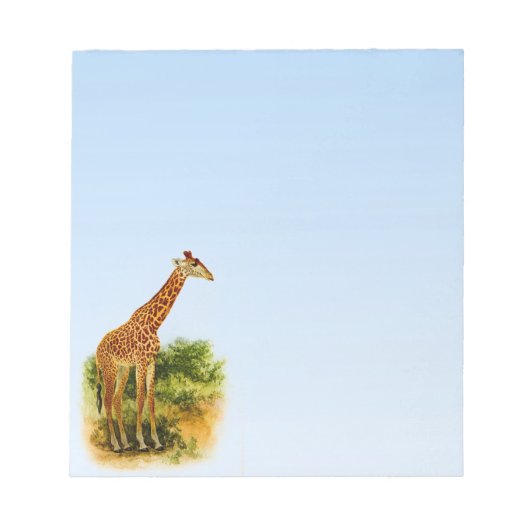 Vintage Giraffe 1912 Notitieblok (Voorkant)