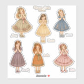 Vintage Girls: Giggle Collection Stickers (Vel)